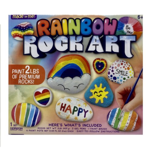 Made By Me - Rainbow Rock Art