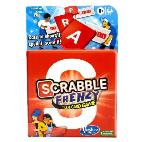 Hasbro - Scrabble Frenzy Tile & Card Game