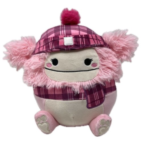Squishmallow - Holiday, Brina Pink Bigfoot, 8 Inch