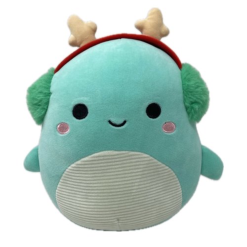 Squishmallow - Holiday, Nessie Teal Seal Dino, 8 Inch
