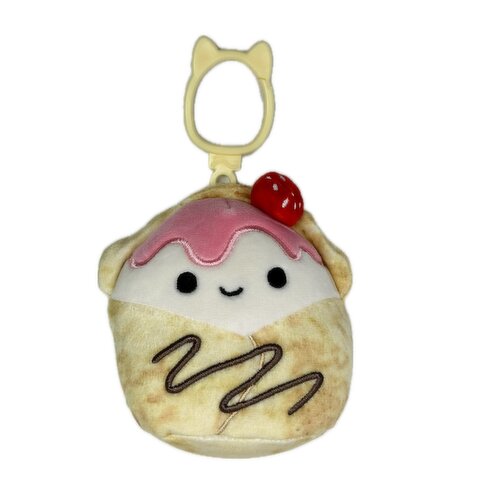 Squishmallow - 3.5In Clip Gasten Strawberry Crepe