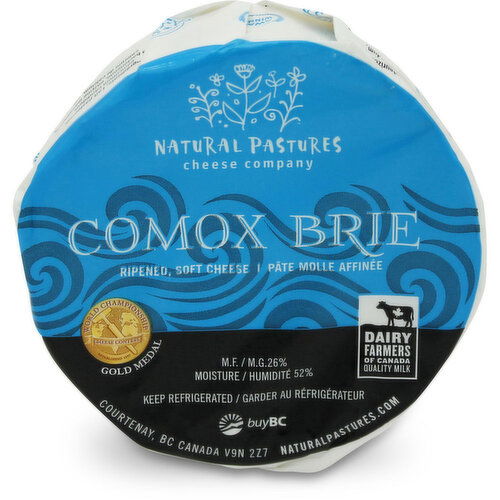 Natural Pastures - Comox Brie Ripened Soft Cheese