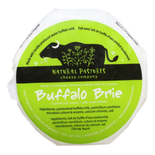 Natural Pastures - Buffalo Brie Cheese