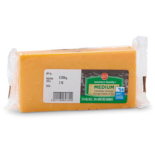 Western Family - Medium Cheddar Cheese