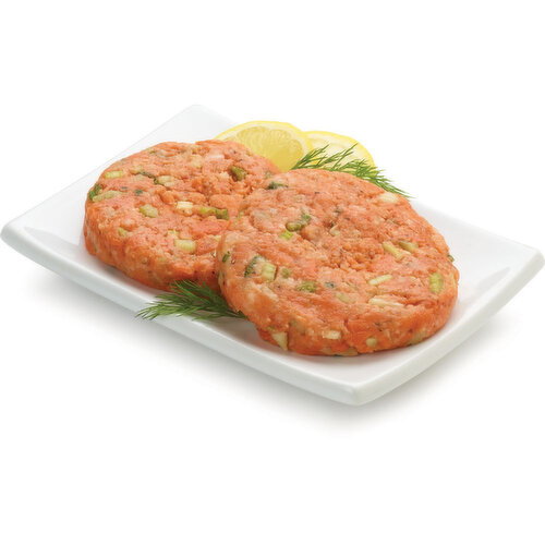 Save-On-Foods - Signature Sockeye Salmon Burger, Herb & Garlic