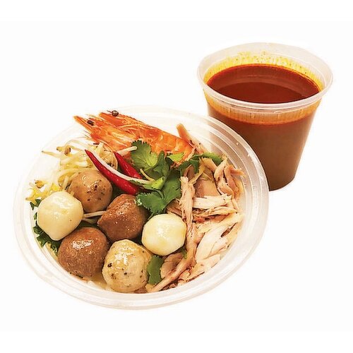 Deli-Cious - Thai Chicken Meat Ball and Seafood in Noodle Soup