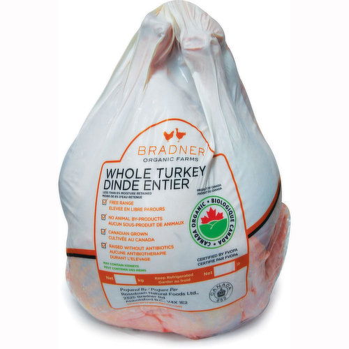 Turkey - Whole Organic Fresh Grade A Turkey