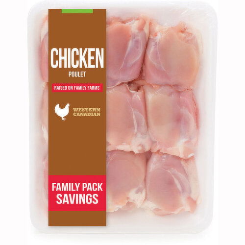 Western Canadian - V/P Sknls Chicken Bone-In Thighs