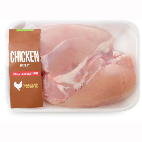 Western Canadian - Chicken Breast Bone In Skinless, Fresh