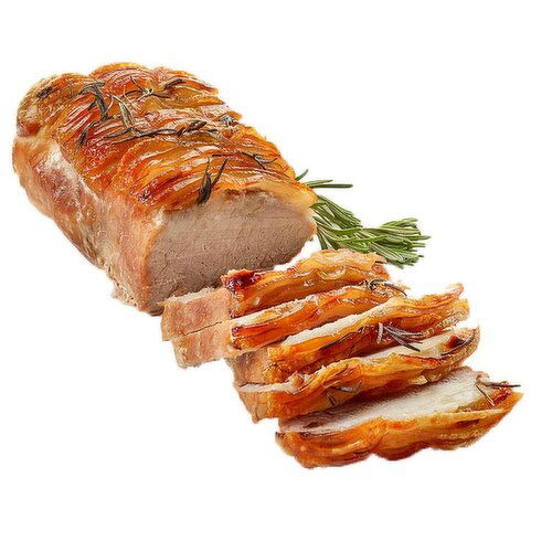 Quality Foods - Bone In Pork Loin Roast Tenderloin End