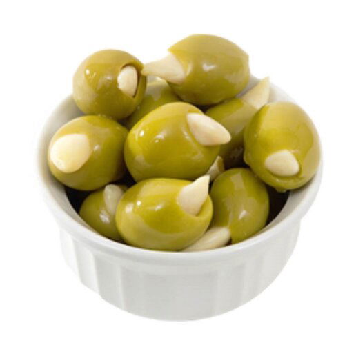 Quality Foods - Greek Green Olives with Garlic