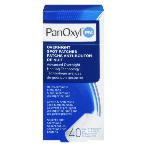 Panoxyl - PM Overnight Spot Patches 40 Clear Hydrocolloid Patches