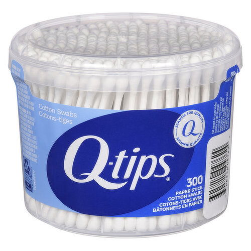 Q-Tips - Cotton Swabs Vanity Tub