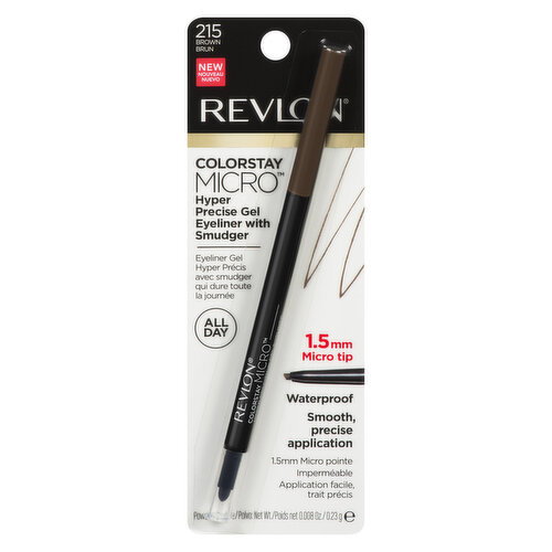 REVLON - ColorStay Micro Hyper Precision Gel Eyeliner, Brown 215