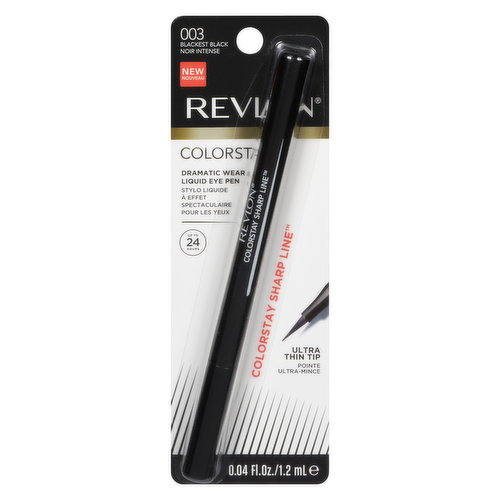 REVLON - Colorstay Dramatic Wear Liquid Eye Pen, 003 Blackest Black