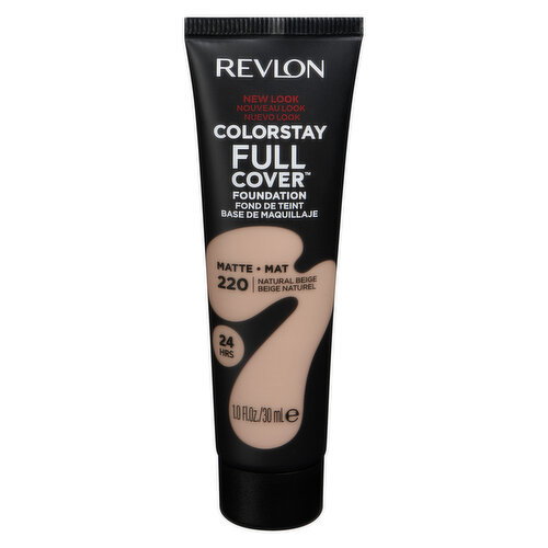 REVLON - CS Full Cover Foundation - Matte Natural Beige 220