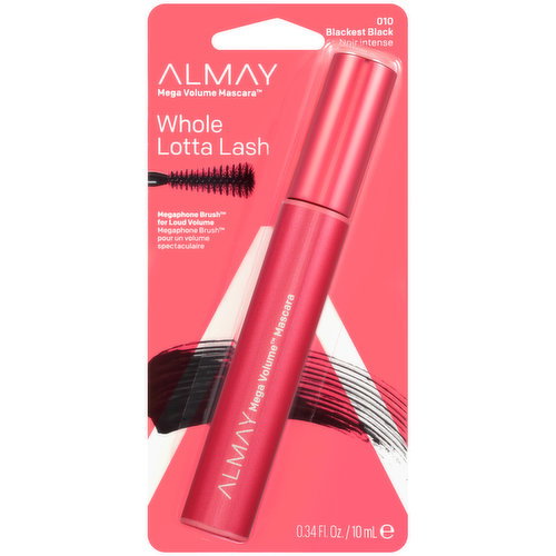 Almay - Mega Volume Mascara - Blackest Black