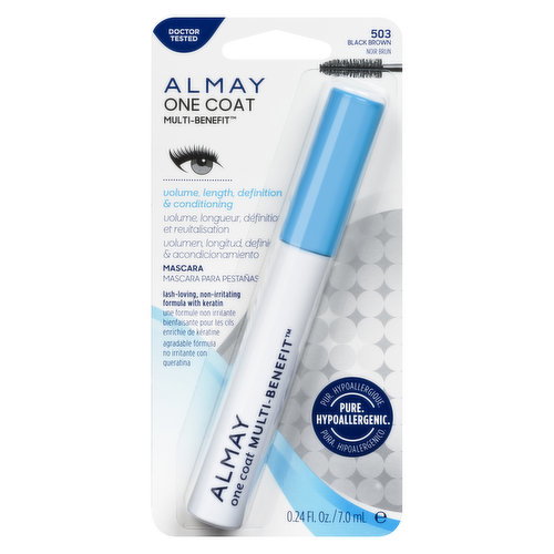 ALMAY - One Coat Multi-Benefit Mascara - Black Brown