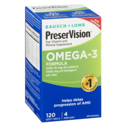 Bausch & Lomb - B&L Preservision Omega 120 Count