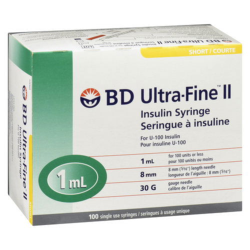 BD - Ultra Fine ll Insulin Syringe Short