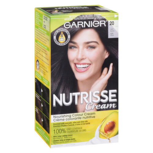 GARNIER - Nutrisse Color Cream- Soft Black 20