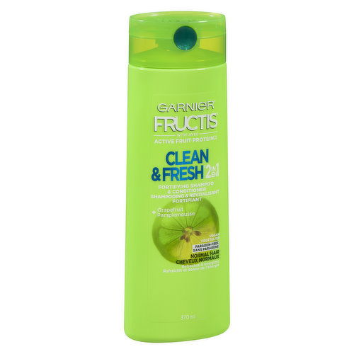 Garnier - Fructis Clean & Fresh 2In1 Shampoo & Conditioner