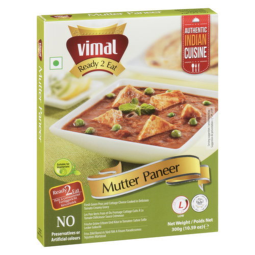 Vimal - Ready 2 Eat - Mutter Paneer