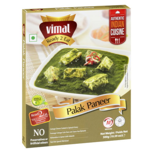 Vimal - Ready 2 Eat - Palak Paneer