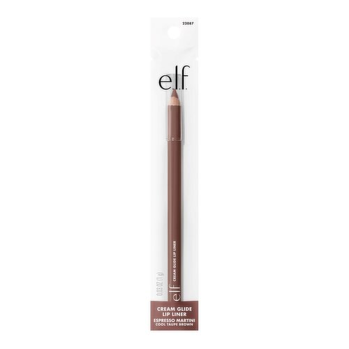 ELF - Cream Glide Lip Liner - Espresso Martini, Cool Taupe Brown