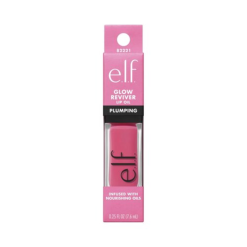 ELF - Glow Reviver Plumping Lip Oil - Burst Bubble, neutral pink
