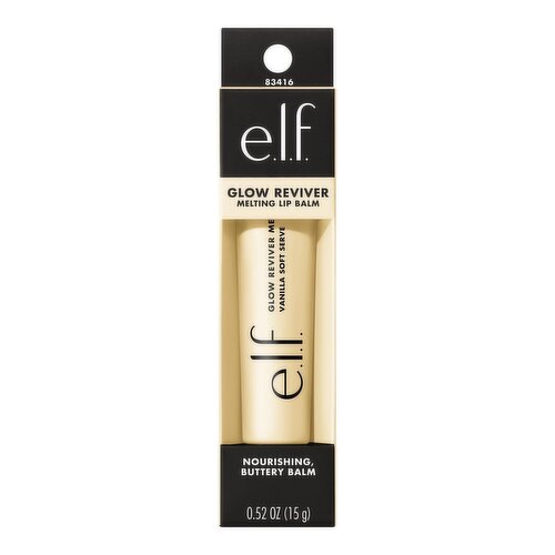 ELF - Glow Reviver Melting Lip Balm - Vanilla Soft Serve, Clear
