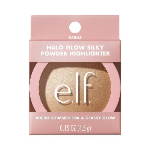 ELF - Halo Glow Silky Powder Highlighter -Prosecco Poppin, Champagne Gold