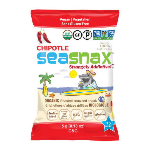 Seasnax - Seaweed Snack Spicy Chipotle