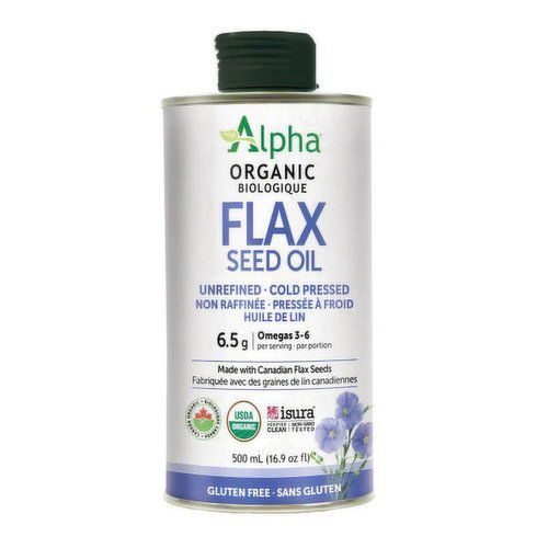 Alpha - Flax Seed Oil Unrefined Cold-Pressed