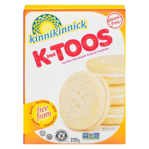 Kinnikinnick - KinniToos Vanilla Sandwich Creme Cookies