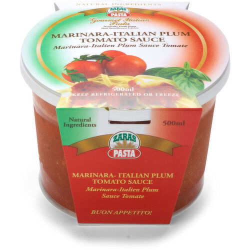 Zaras Pasta - Marinara Italian Plum