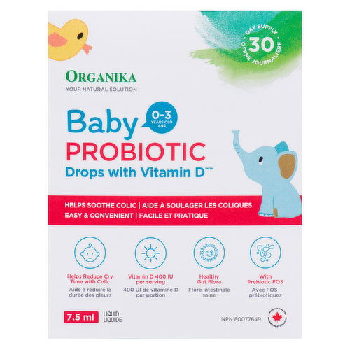 Organika - Baby Probiotic Drops With Vitamin D