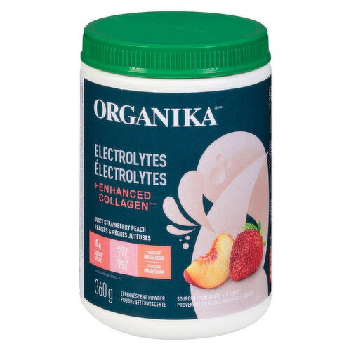 ORGANIKA - Electrolytes + Enhanced Collagen Strawberry Peach