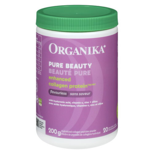 ORGANIKA - Pure Beauty Enhanced Collagen Protein, Flavourless