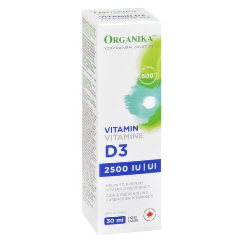 ORGANIKA - Vitamin D3 Liquid 2500 IU