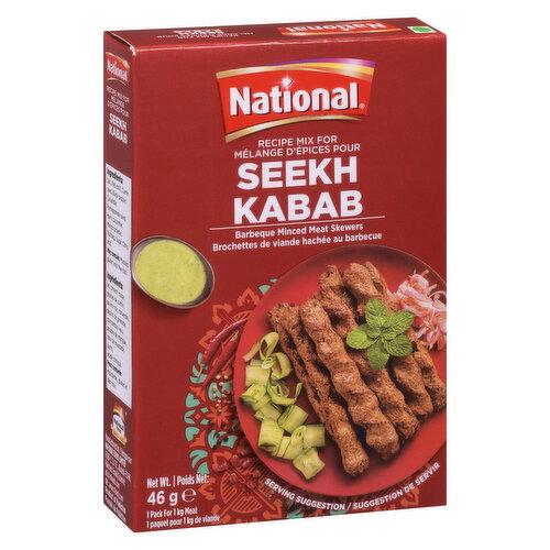 National - Recipe Mix - Seekh Kabab