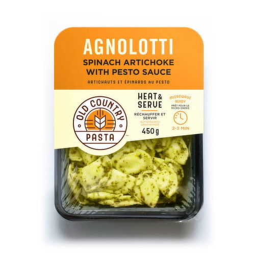 Old Country Pasta - Agnolotti Spinach & Pesto Sauce