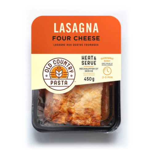 Old Country Pasta - Lasagna Four Cheese Heat & Serve