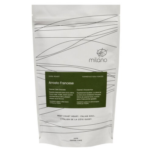 milano - Organic Coffee Arrosto Francese Blend Whole Bean