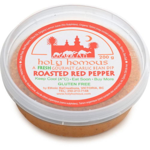 Holy Homous - Roasted Red Pepper Bean Dip