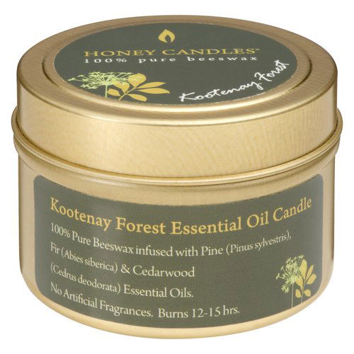 Honey Candles - Kootenay Forest Essential Oil Candle