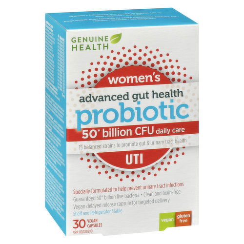 Genuine Health - Advanced Gut Health Probiotic Women's UTI