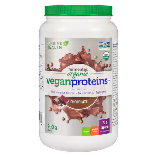 Genuine Health - Fermented VeganProteins+ Chocolate