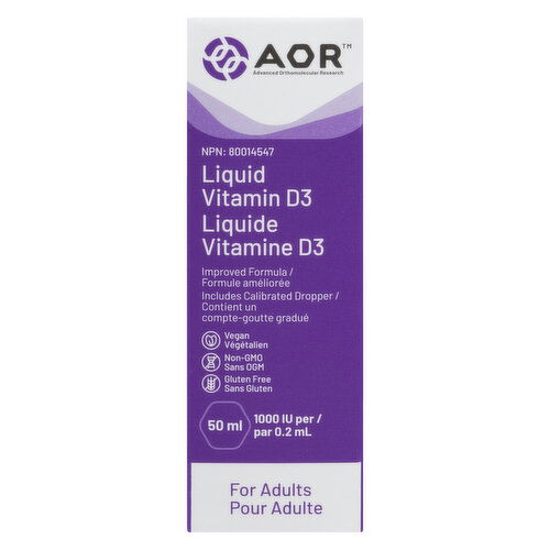 AOR - Liquid Vitamin D3 Adult