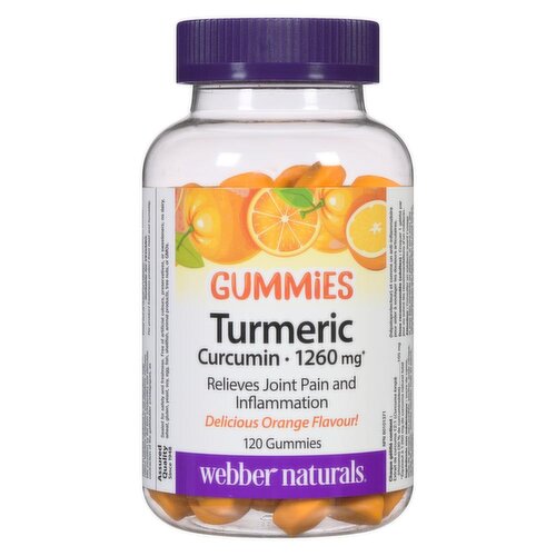 Webber Naturals - Gummies Turmeric Curcumin 1260 mg